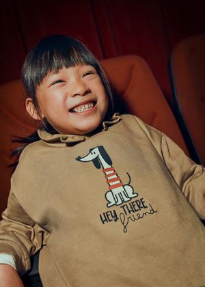 Mayoral Kız Çocuk Sweatshirt Krem