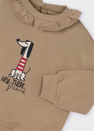 Mayoral Kız Çocuk Sweatshirt Krem
