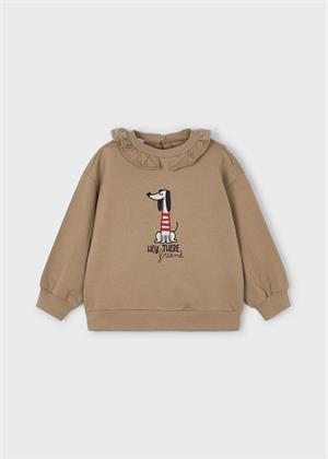 Mayoral Kız Çocuk Sweatshirt Krem