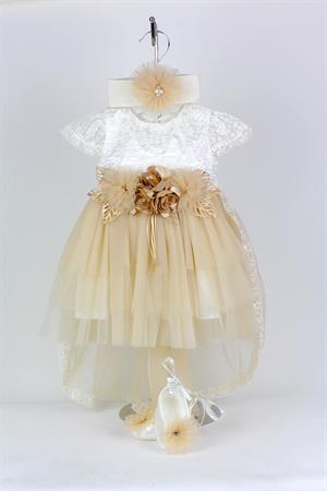 0-6 Ay Kız Bebek Kuyruklu Mevlüt Elbise Seti