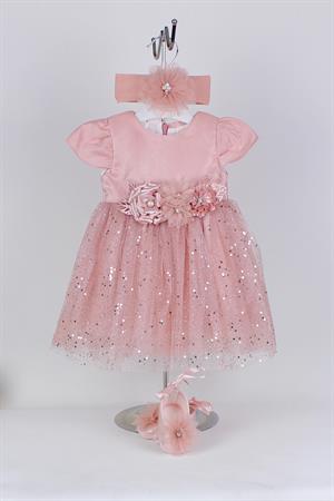 0-6 Ay Kız Bebek Pullu Mevlüt Elbise Seti