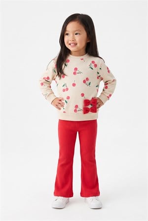 1-5 Yaş Kız Bebek Little Cherry Eşofman Takım Pembe