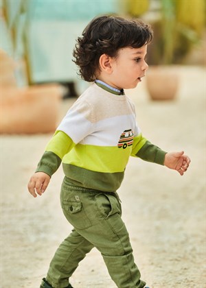 Mayoral Erkek Bebek Keten Jogger Pantolon YEŞİL | CSLKids