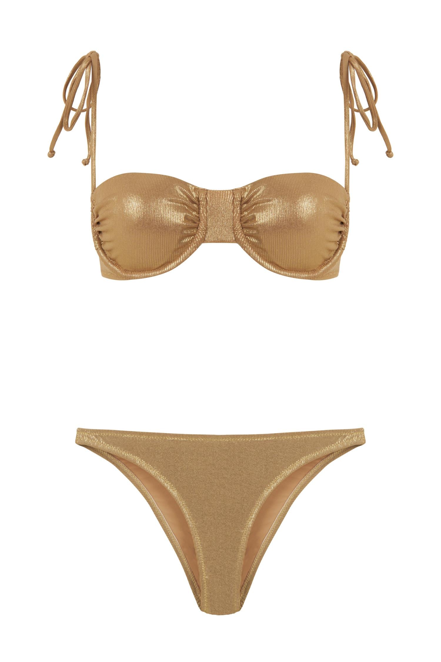 Balenli Gold Bikini Takım