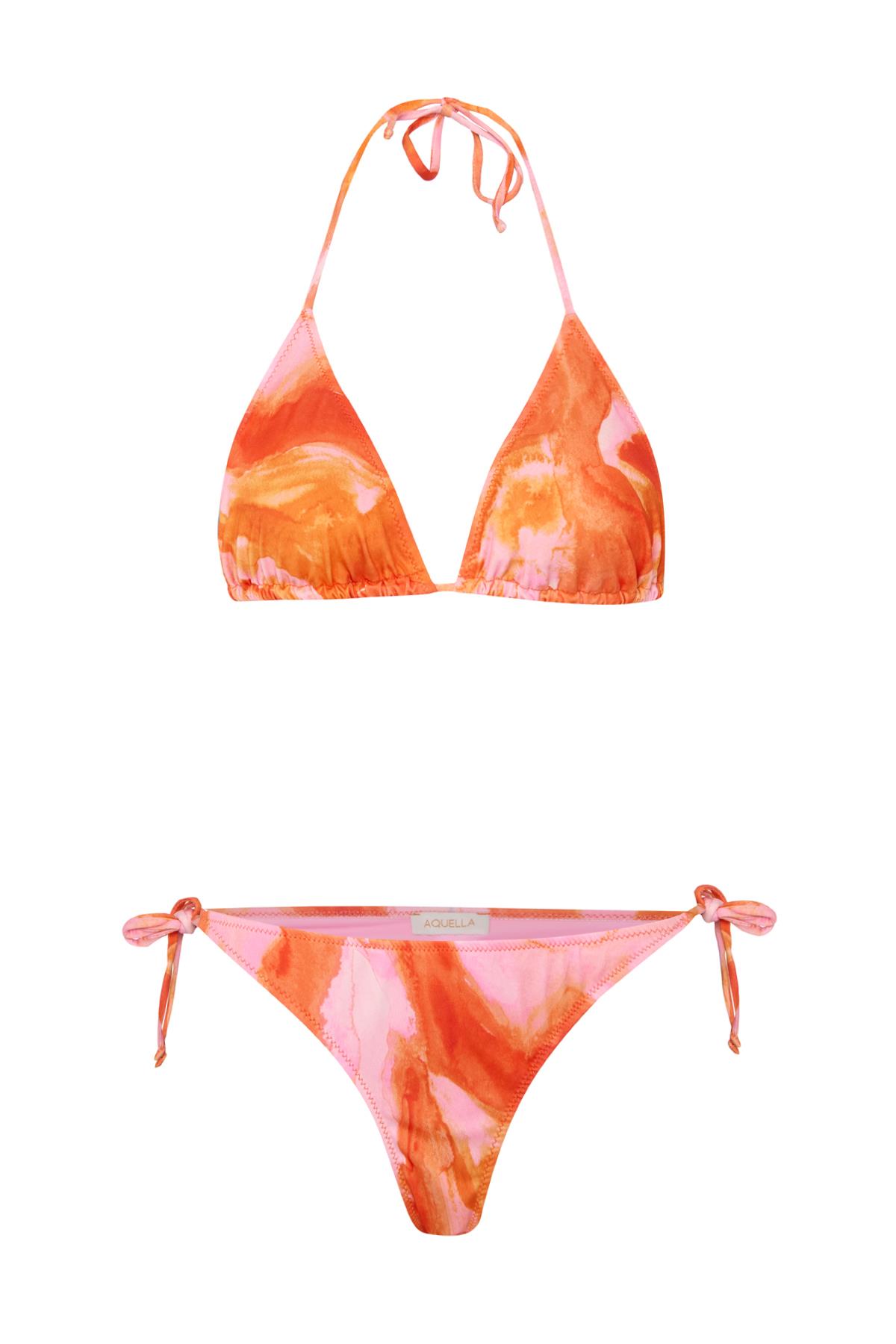 Desenli Üçgen Bikini