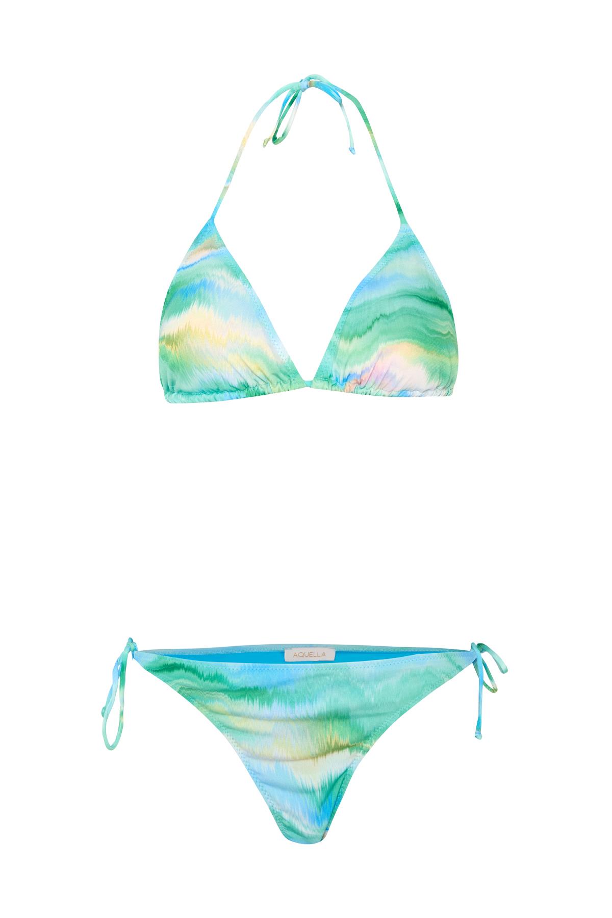 Desenli Üçgen Bikini