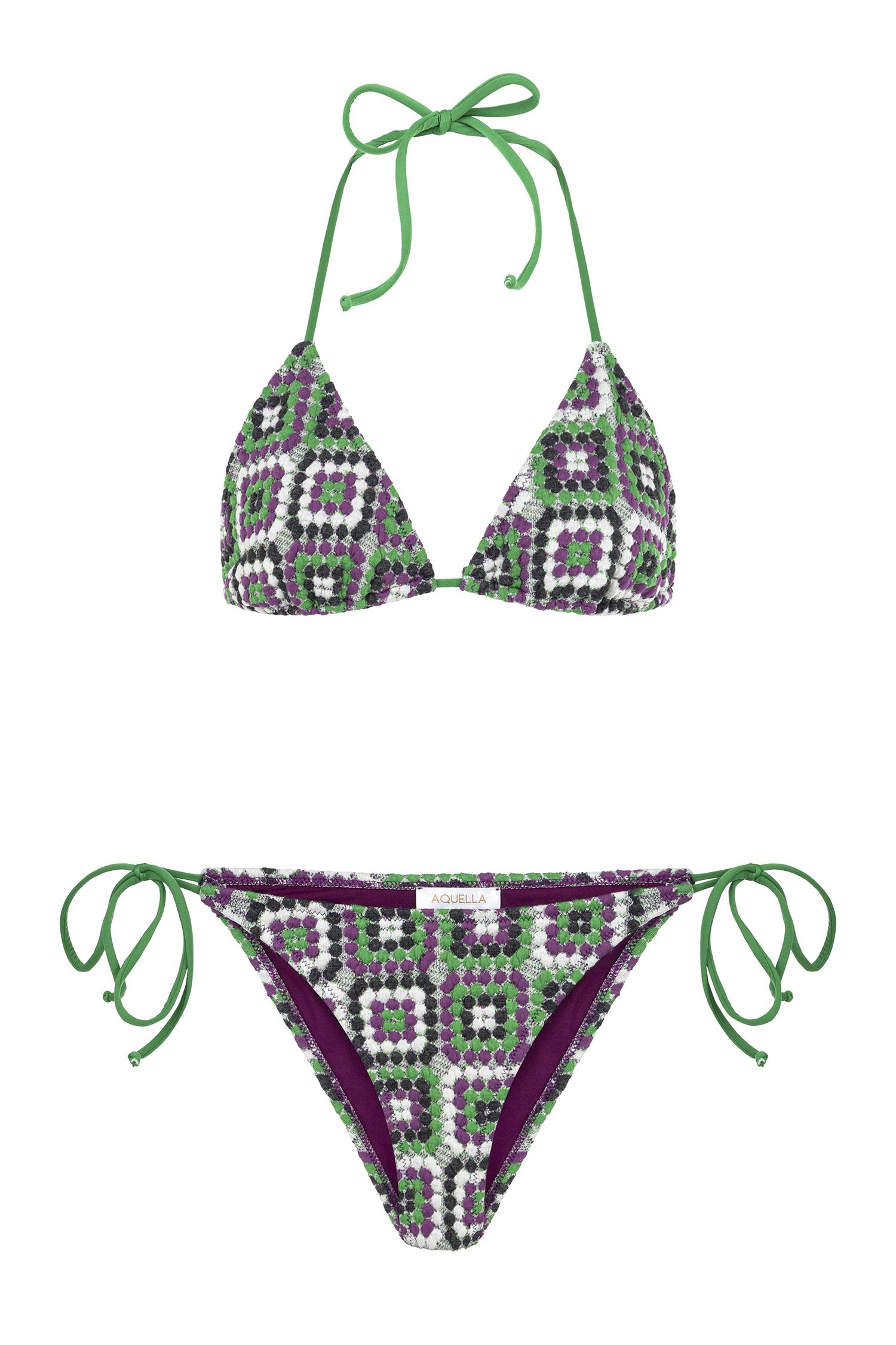 Dokulu Üçgen Bikini Takım