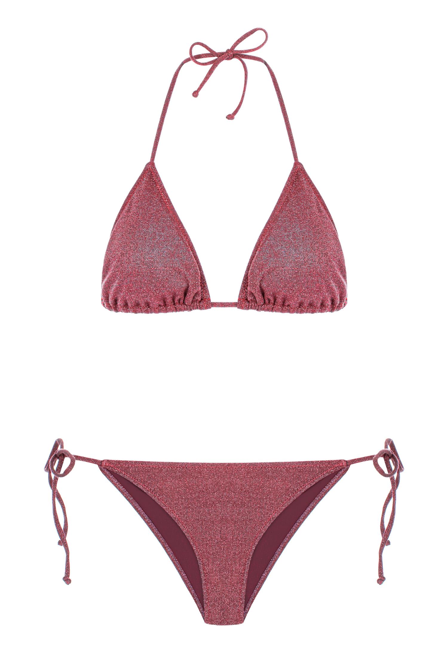 Lureks Fuşya Üçgen Bikini Takım