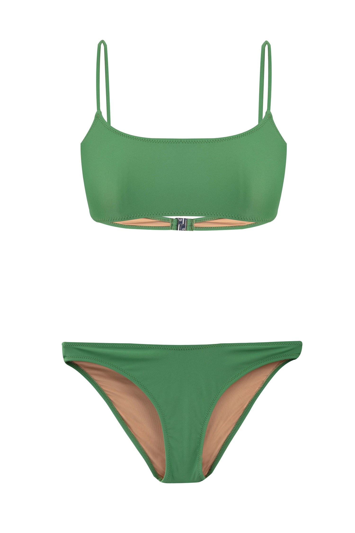Straplez Yeşil Bikini Takım