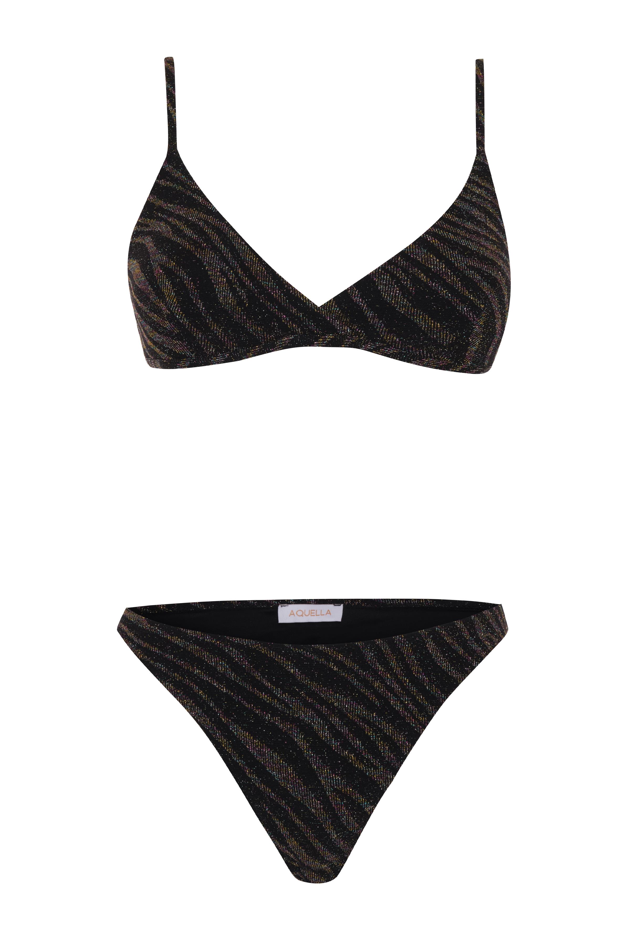 Triko Siyah Anvelop Bikini Takım