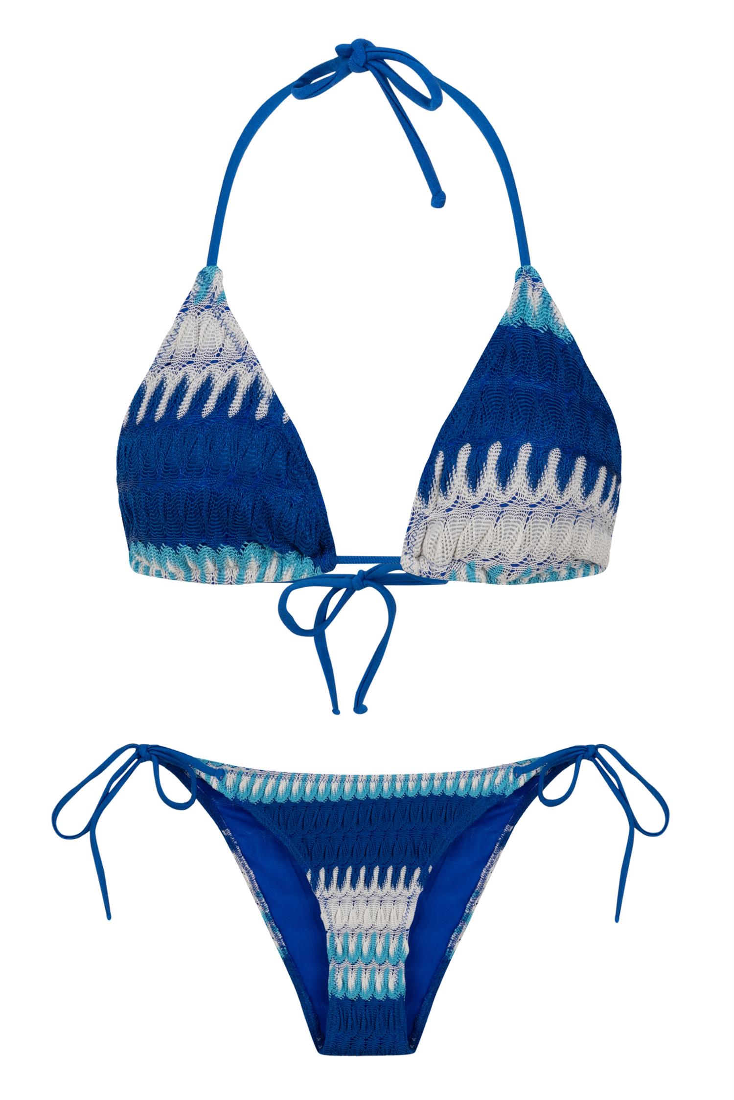 Triko Üçgen Bikini Takım
