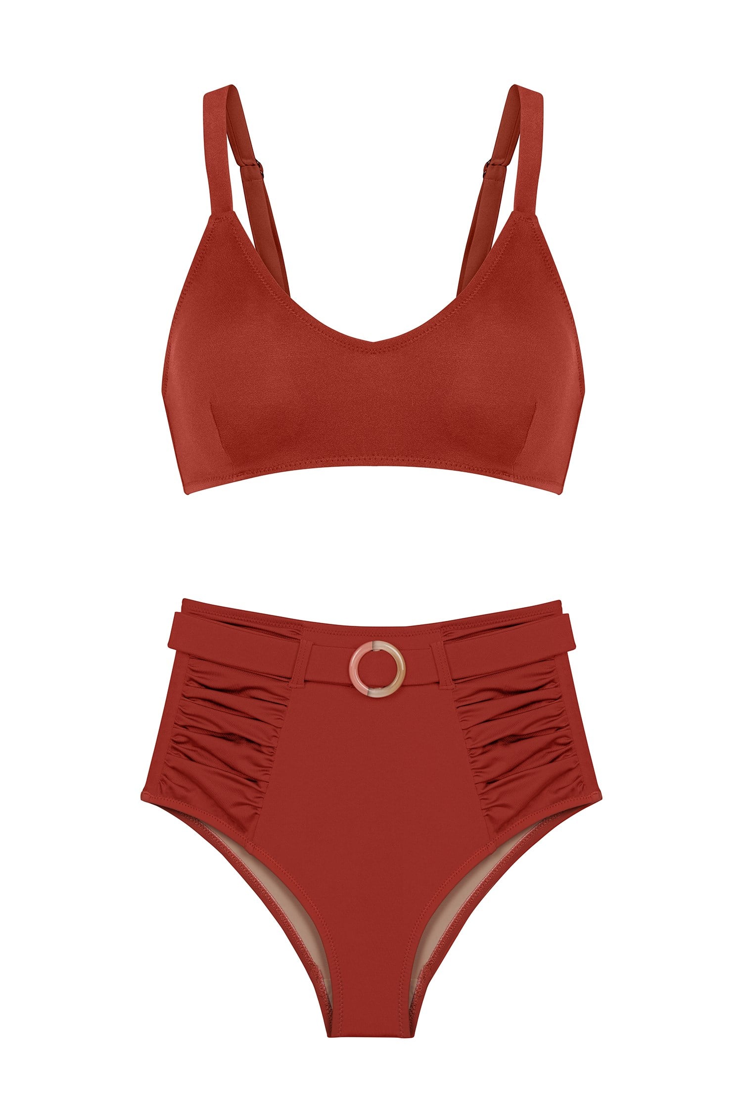 V Kesim Kiremit Bikini Takım
