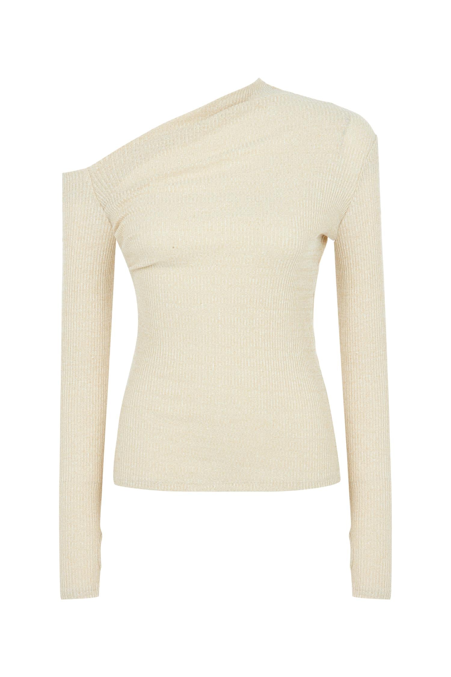 Gloria Dekolte Detaylı Gold Bej Body 