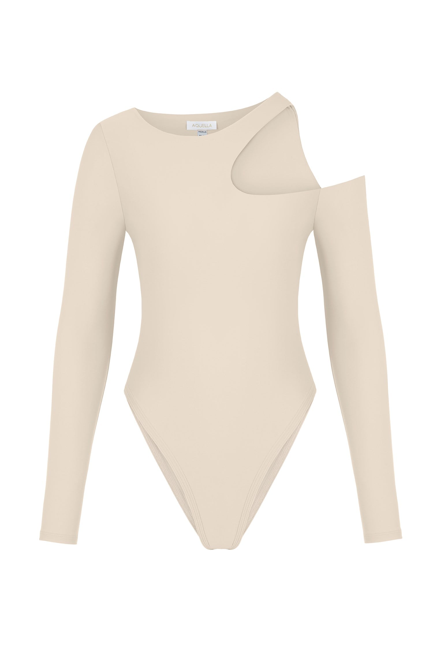 Asimetrik Krem Bodysuit