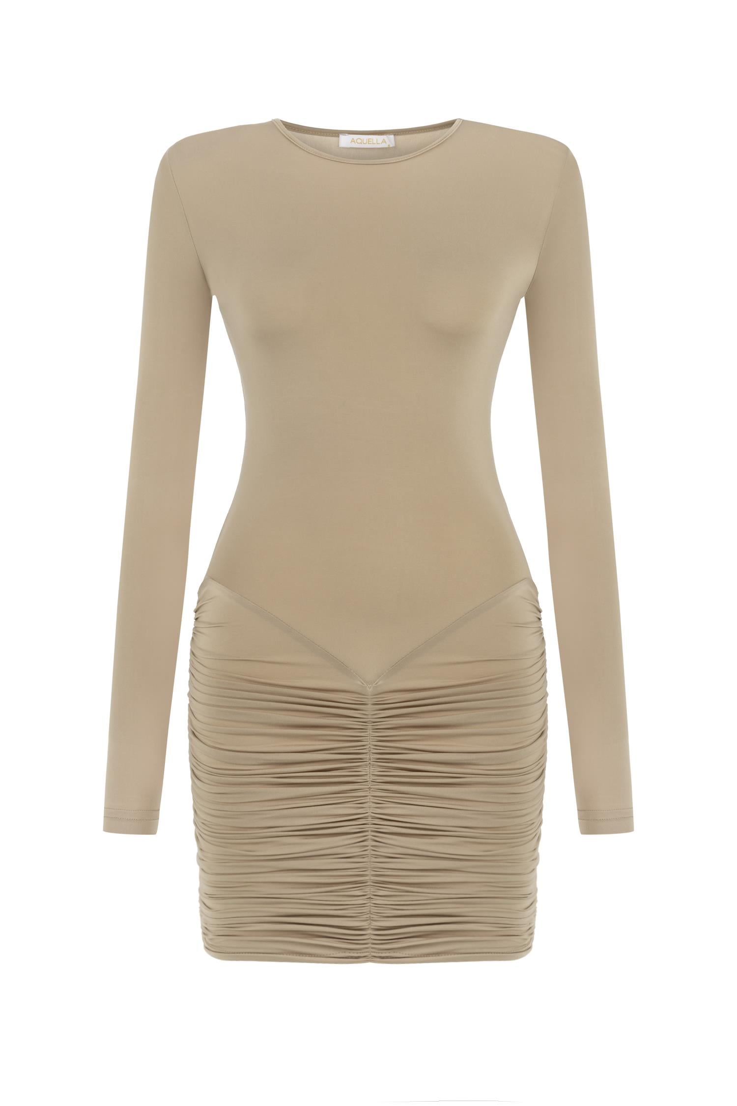 LEONIE MİNİ TAŞ DRAPE ELBİSE