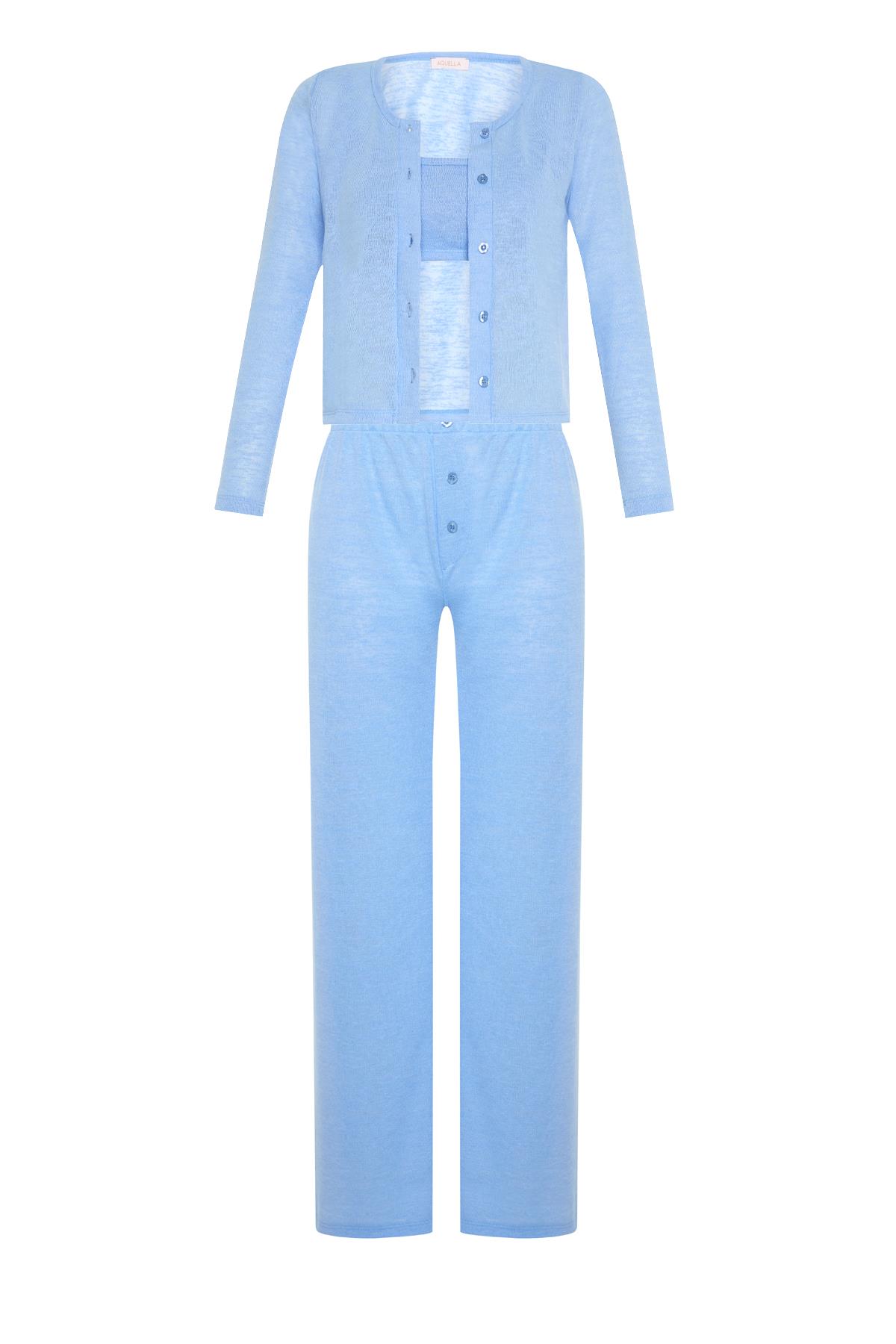 Betsy Bebe Mavi 3 lü Set Pijama Takımı