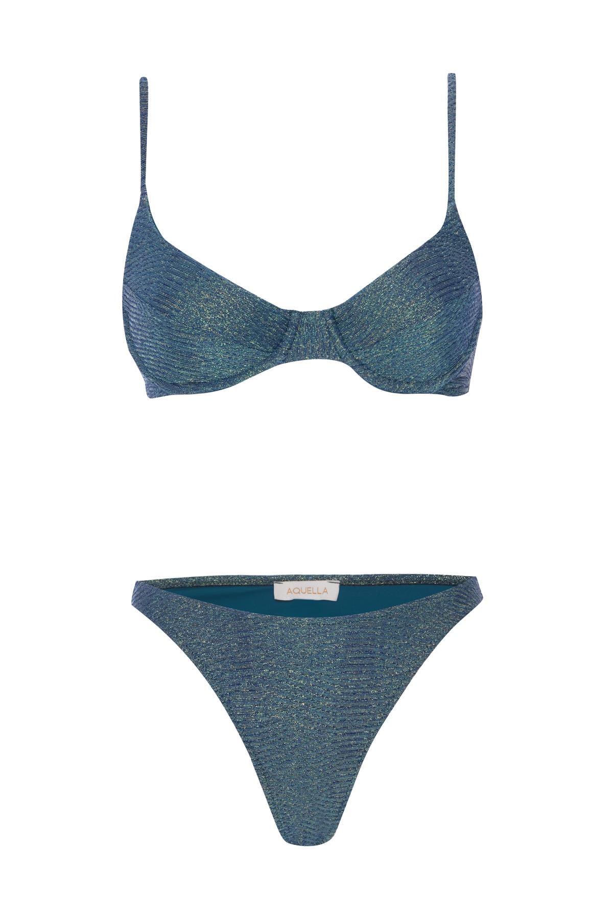 Balenli İndigo Bikini