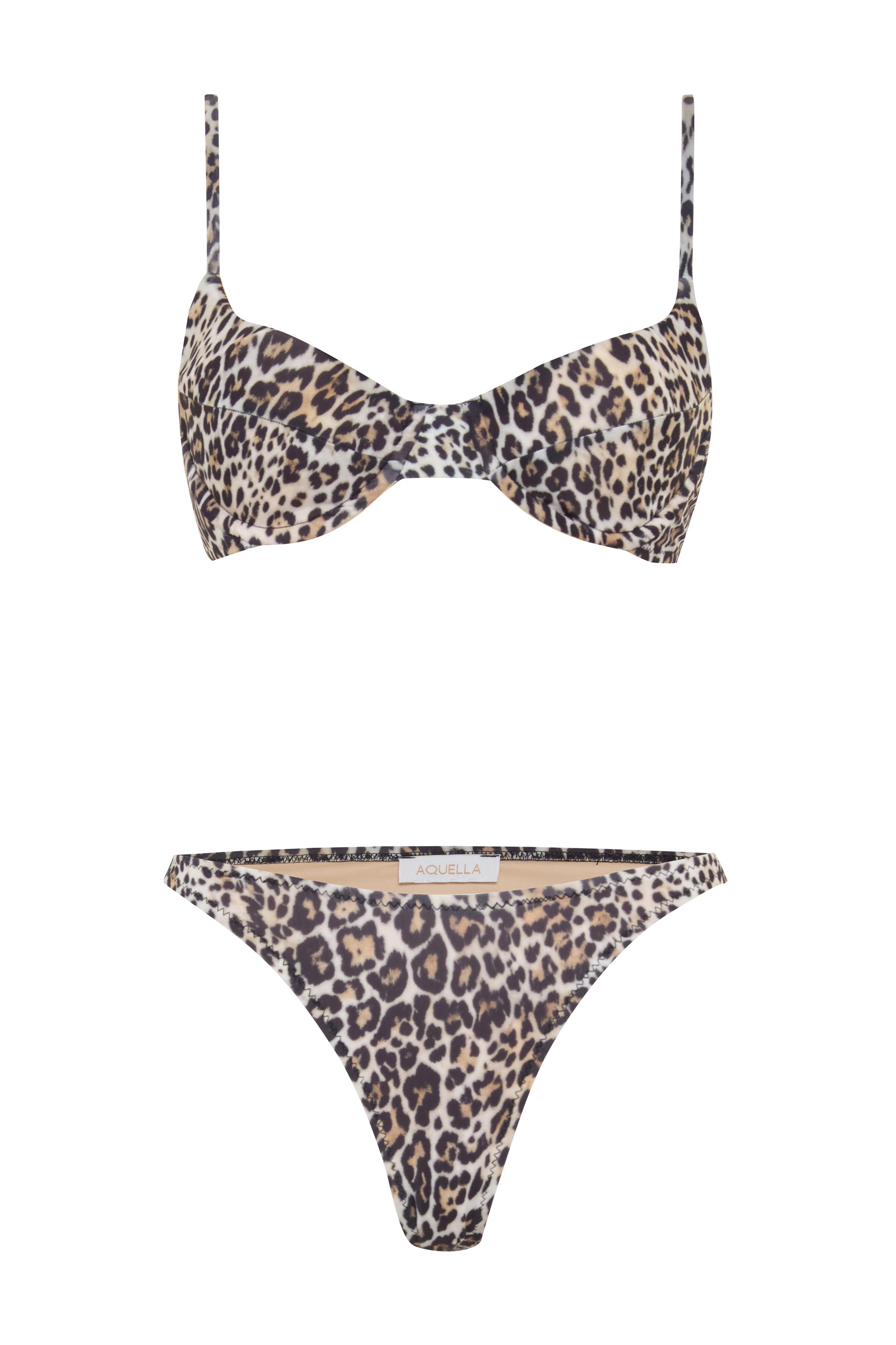 Balenli Leopar Desenli Bikini