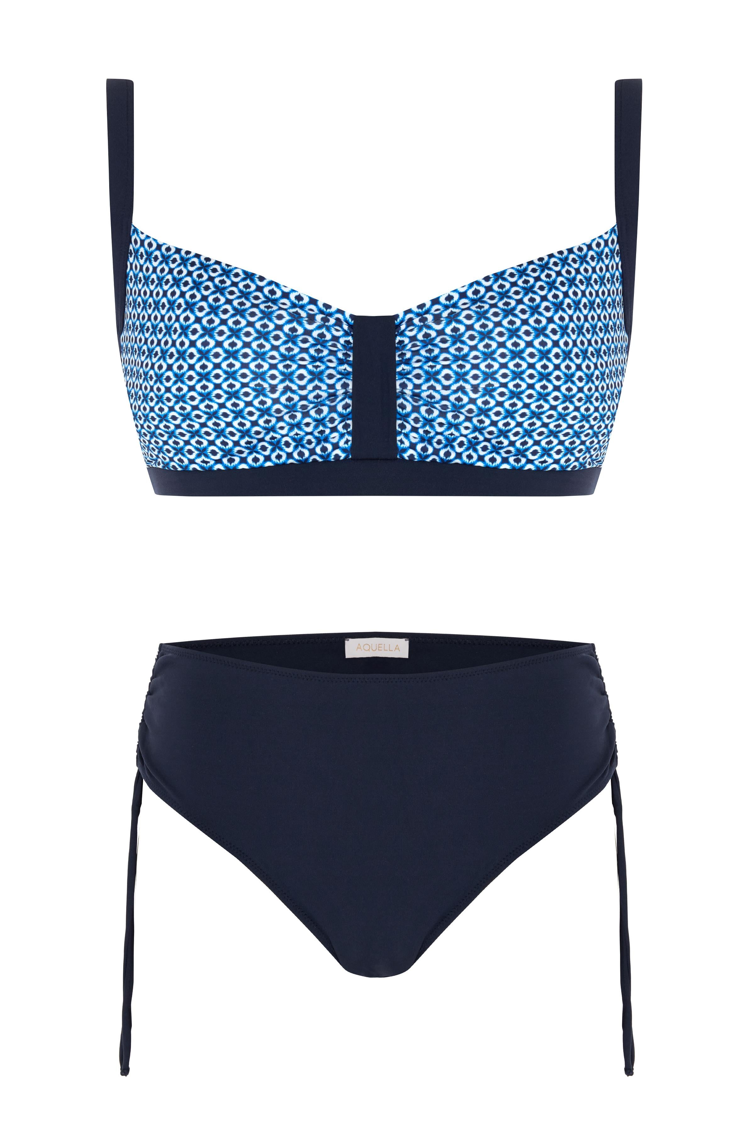 Balenli Toparlayıcı Renkli Bikini Takım