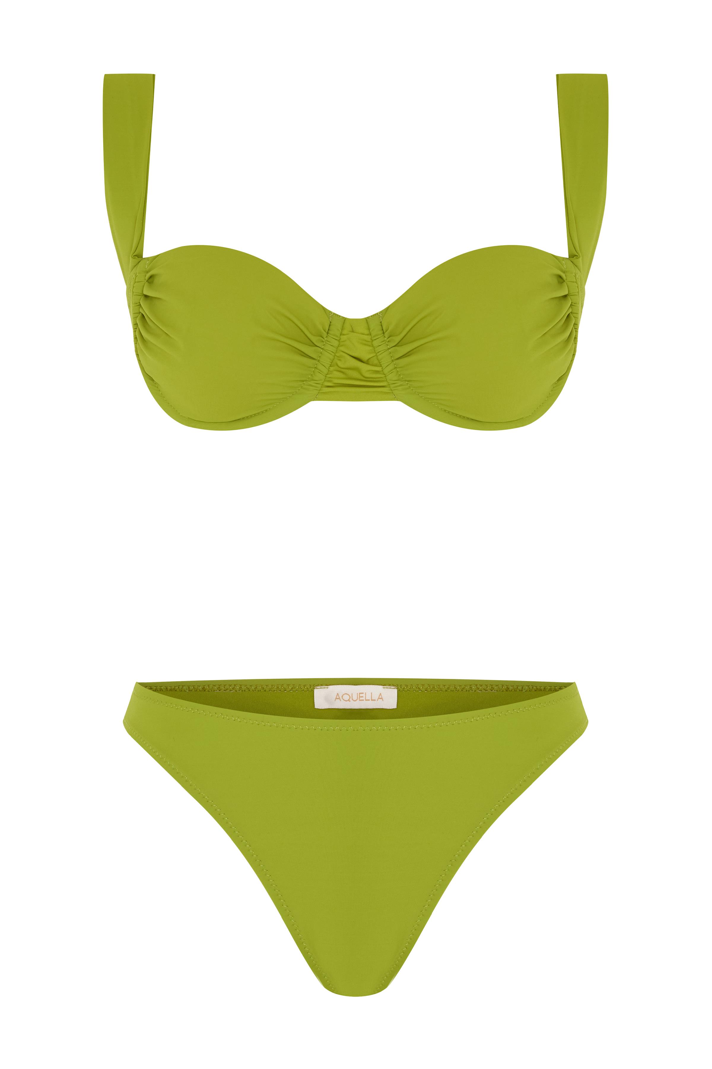 Balenli Yağ Yeşili Bikini