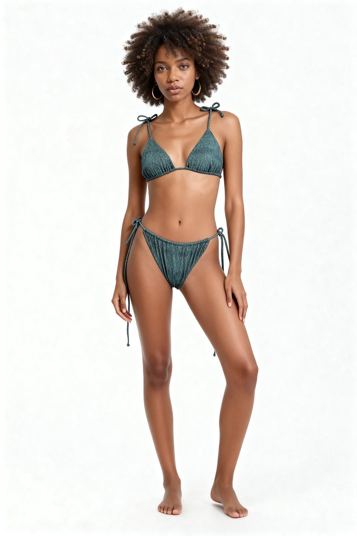 İndigo Tulum Üçgen Bikini Takım