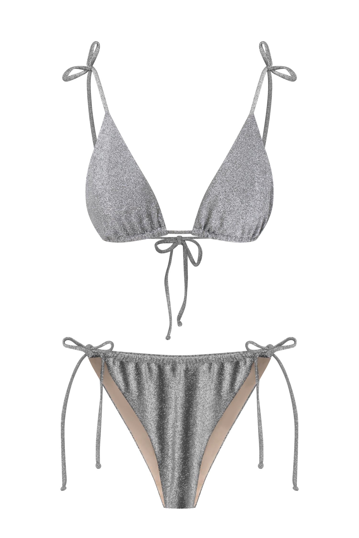 Lureks Haki Üçgen Bikini Takım