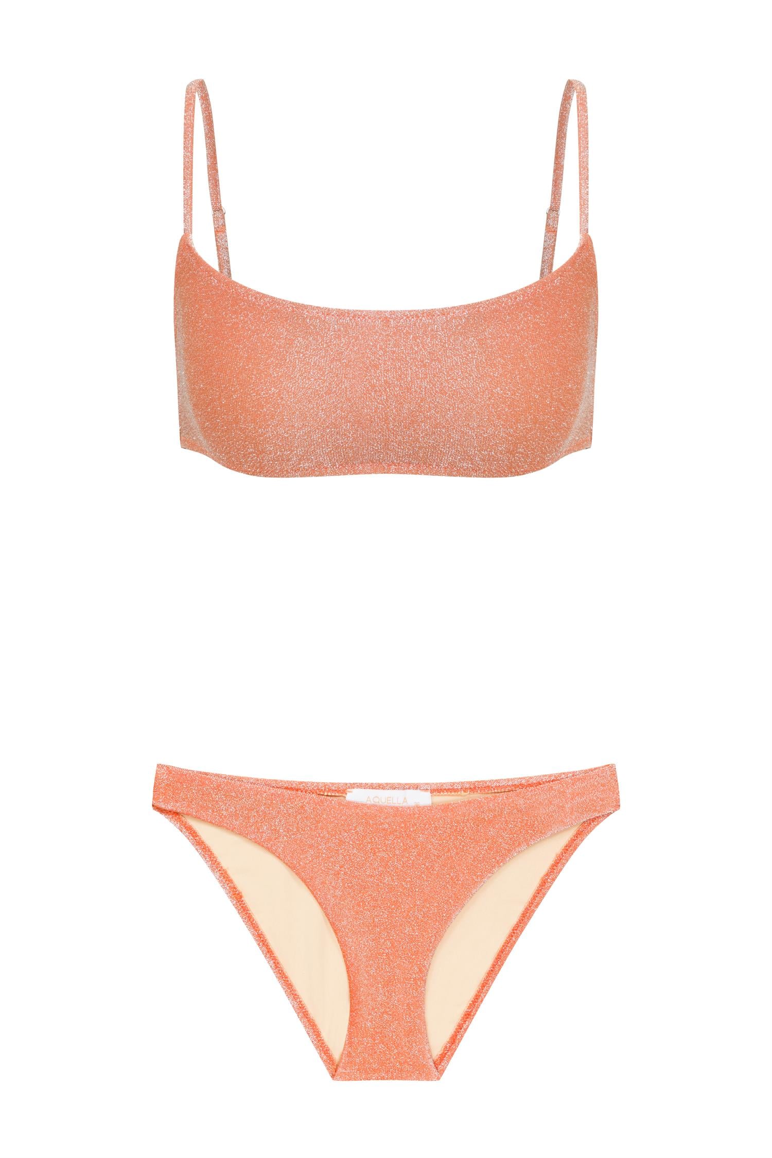 Lureks Turuncu Büstiyer Bikini Takım