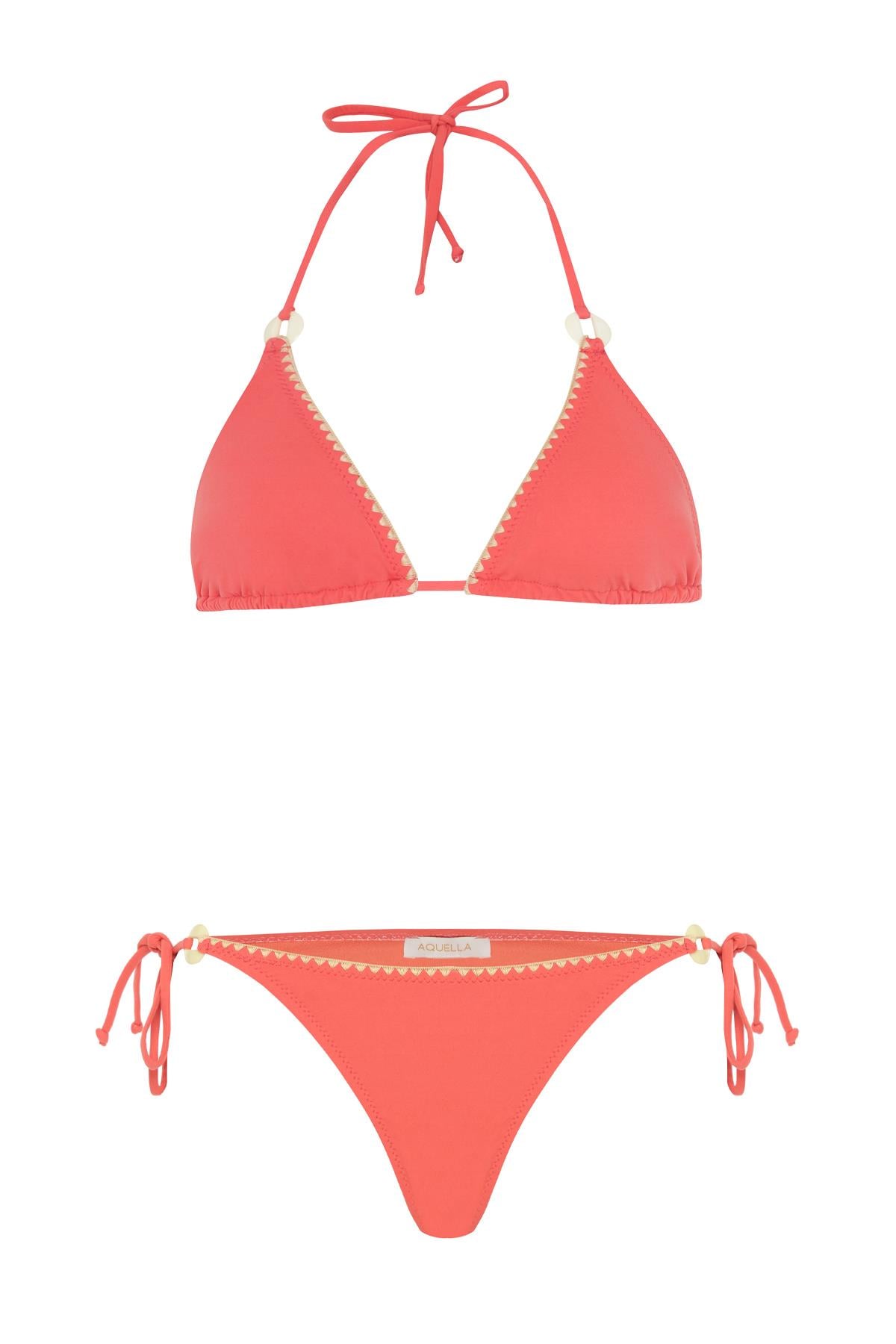 Nakışlı Narçiçeği Üçgen Bikini