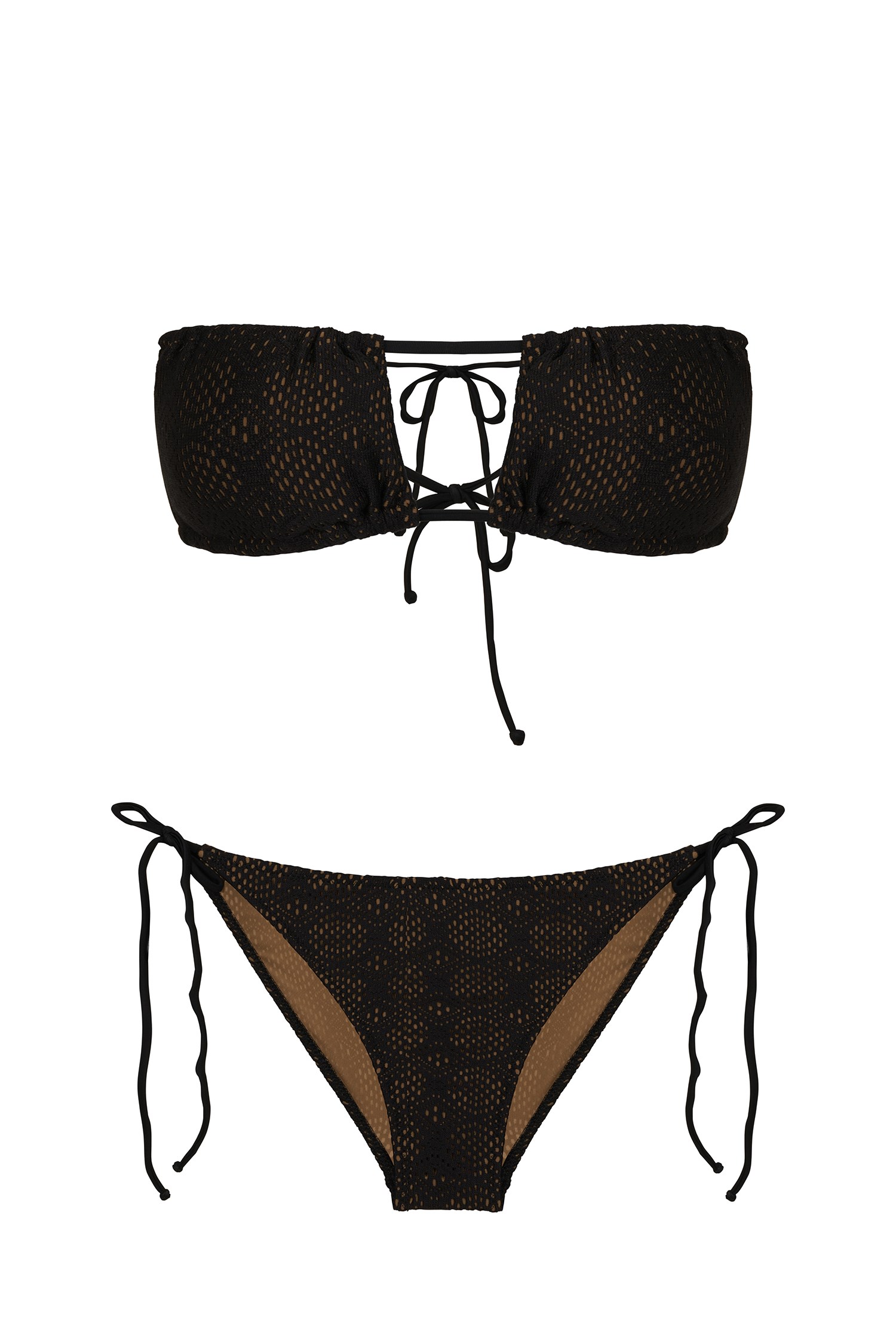 Straplez Halter Bikini Takım
