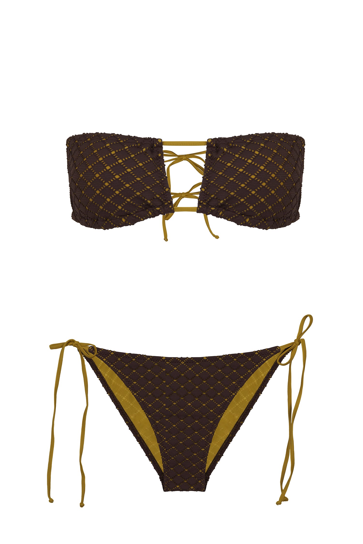 Straplez Halter Bikini Takım