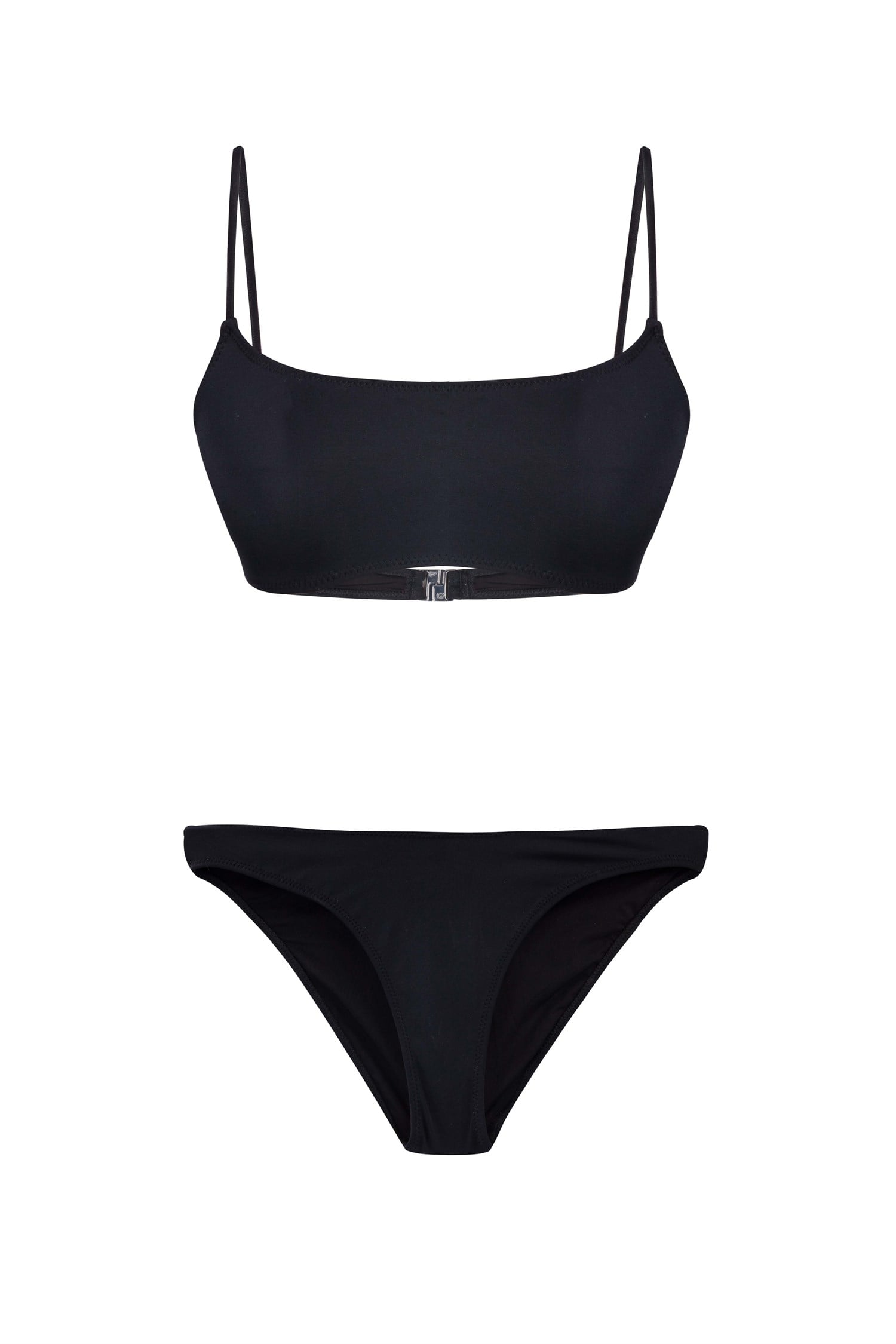Straplez Siyah Bikini Takım