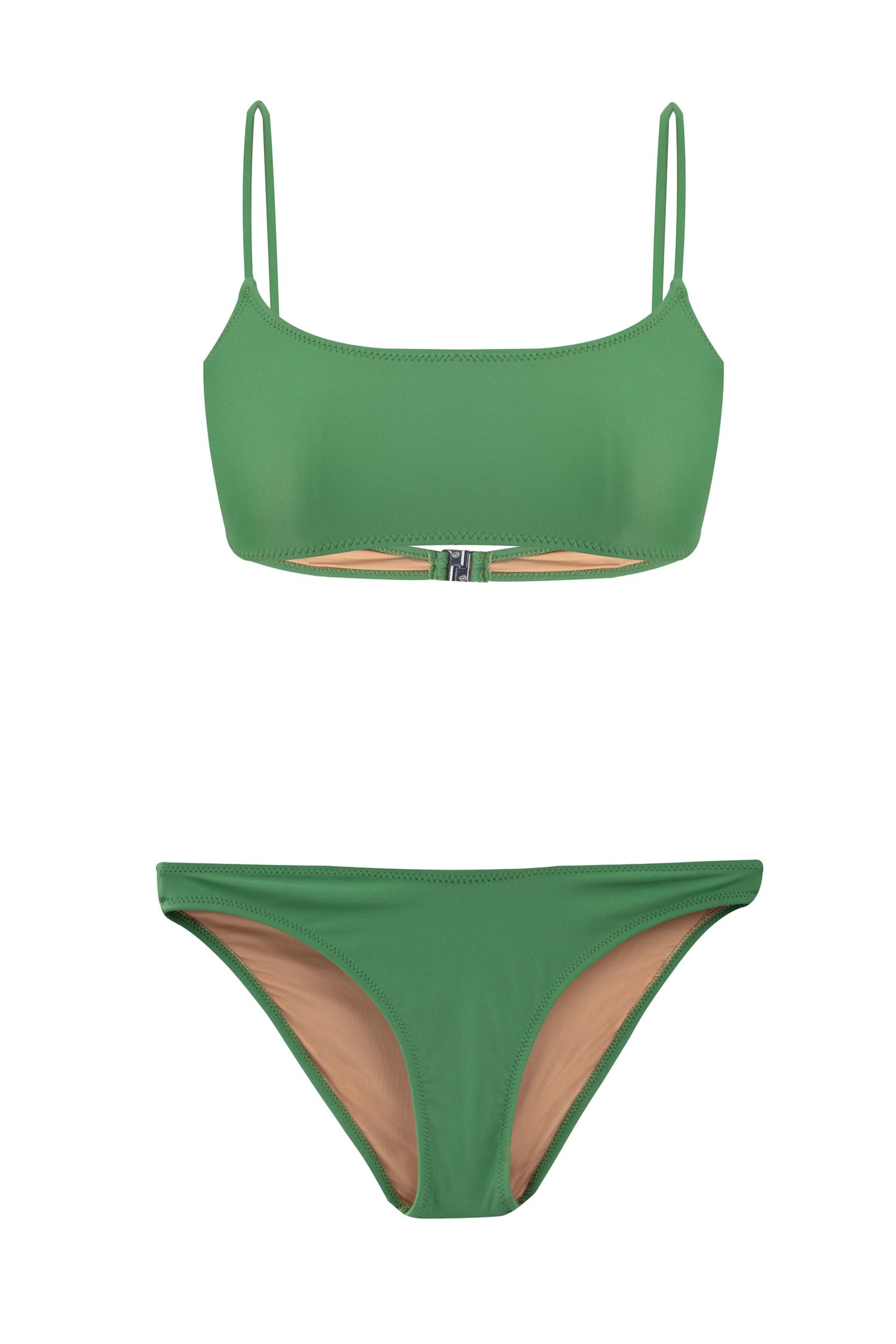 Straplez Yeşil Bikini Takım