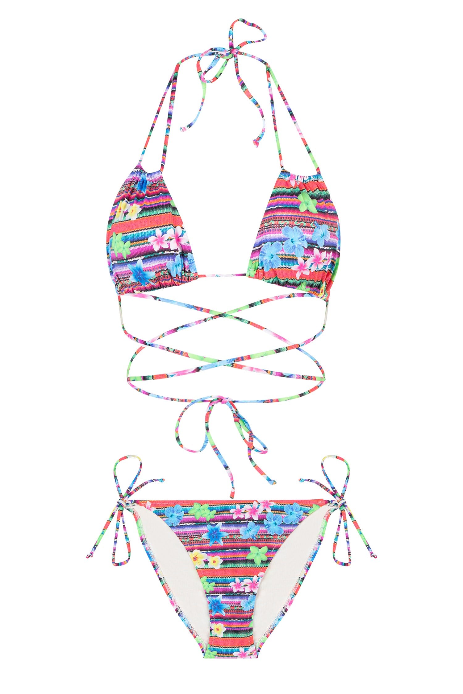 Üçgen Bağlamalı Bikini Takım