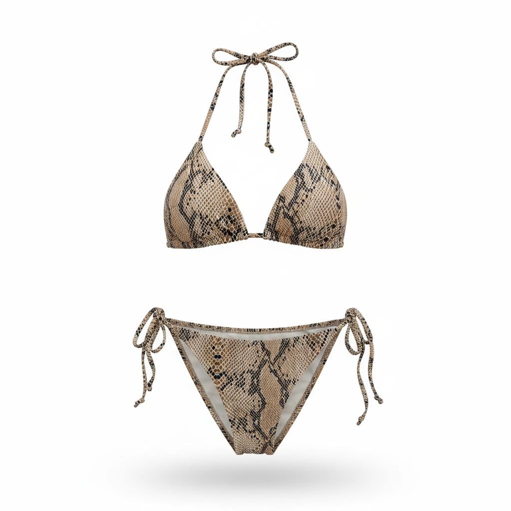 Üçgen Bağlamalı Bikini Takım