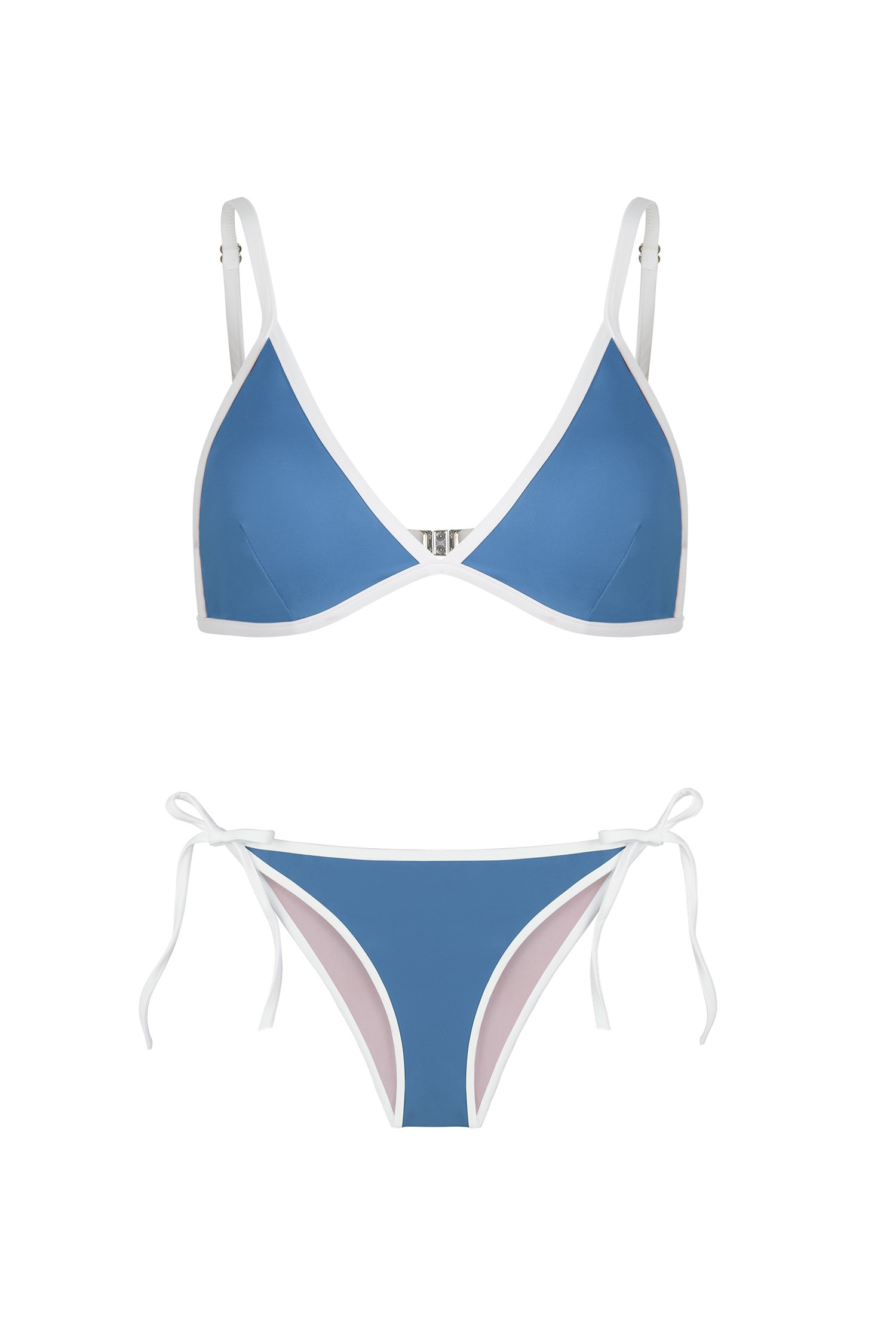 Üçgen Biyeli Petrol Bikini Takım