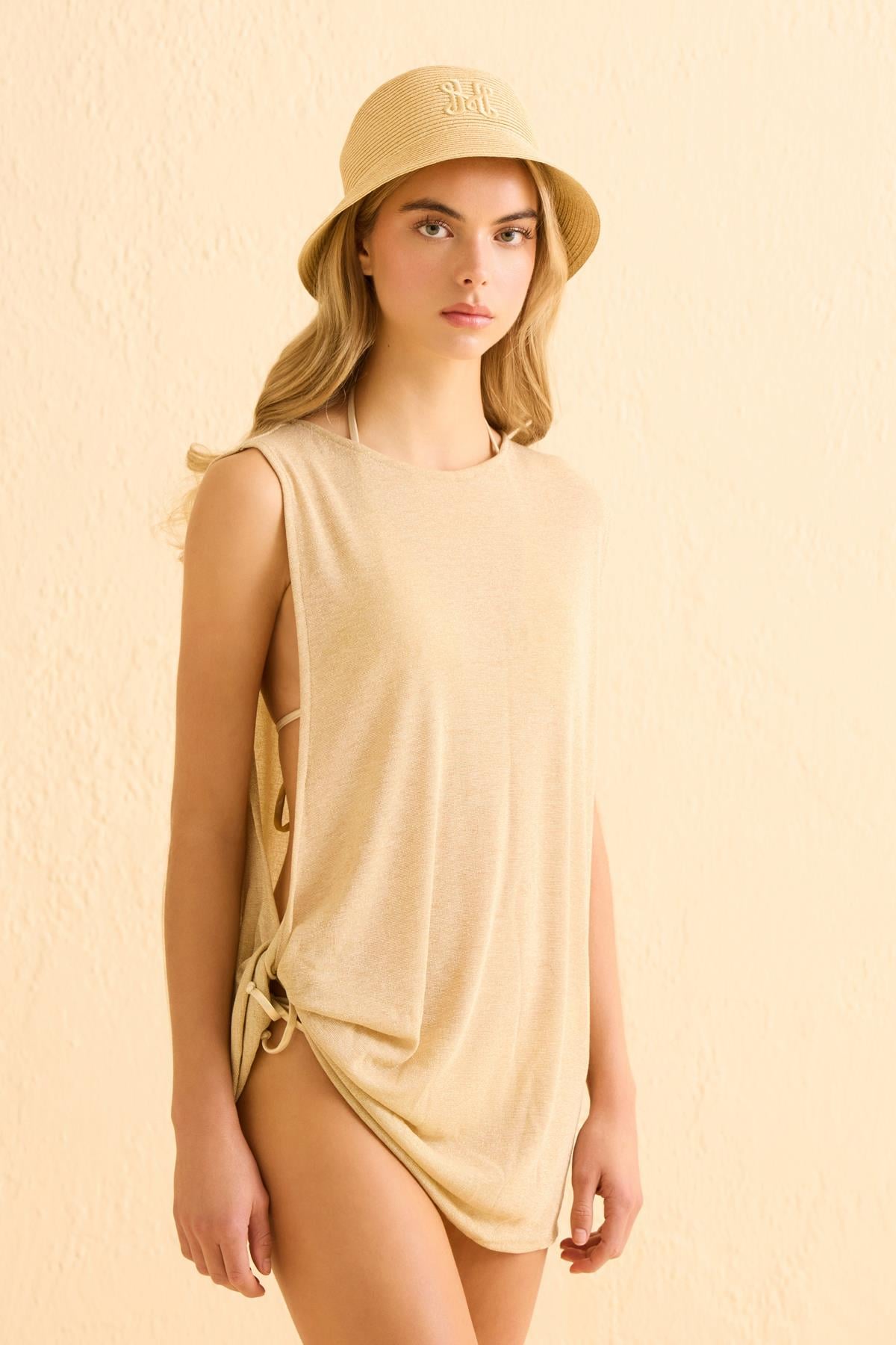 Lurex Simli Gold Tunik