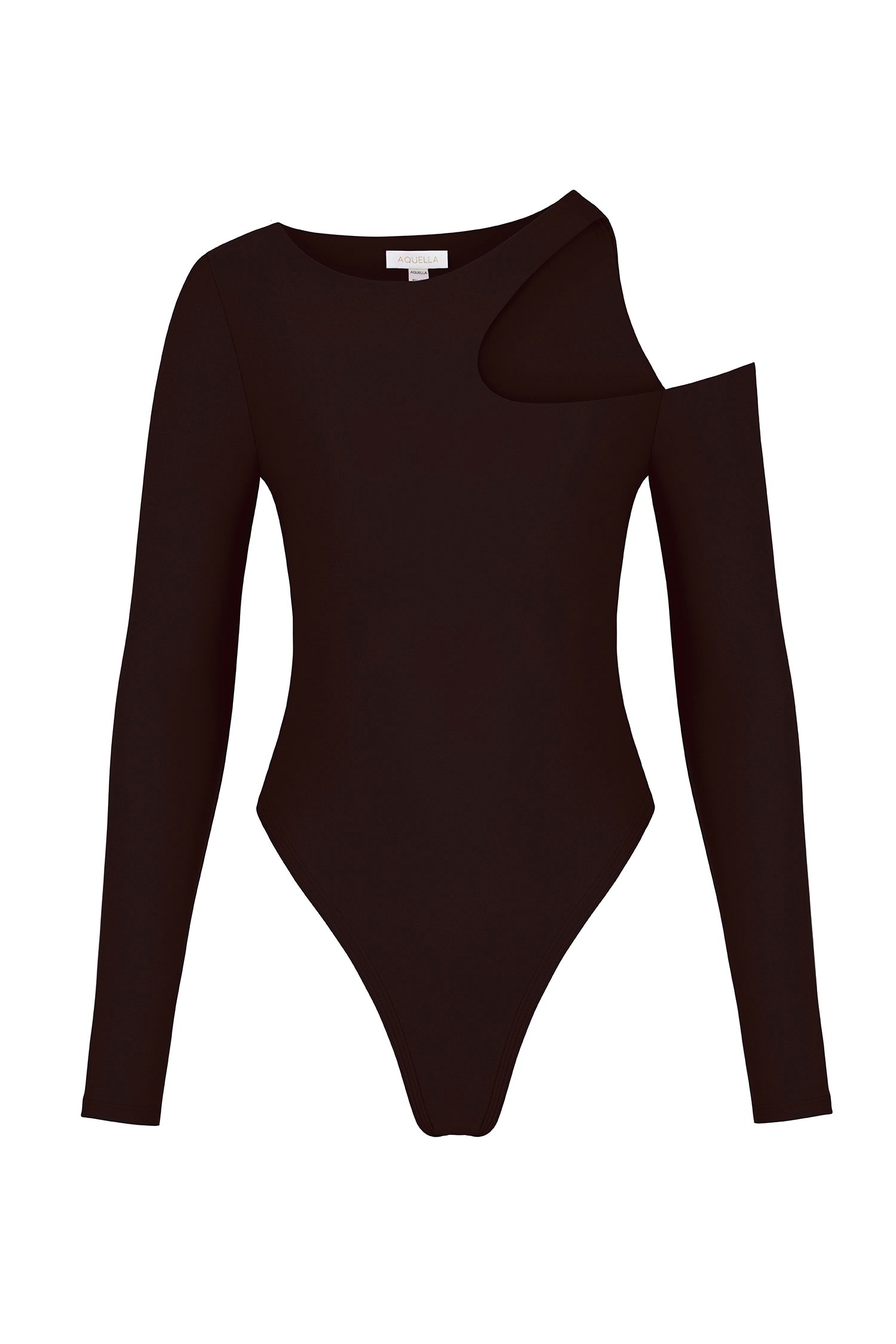 Asimetrik Acı Kahve Bodysuit