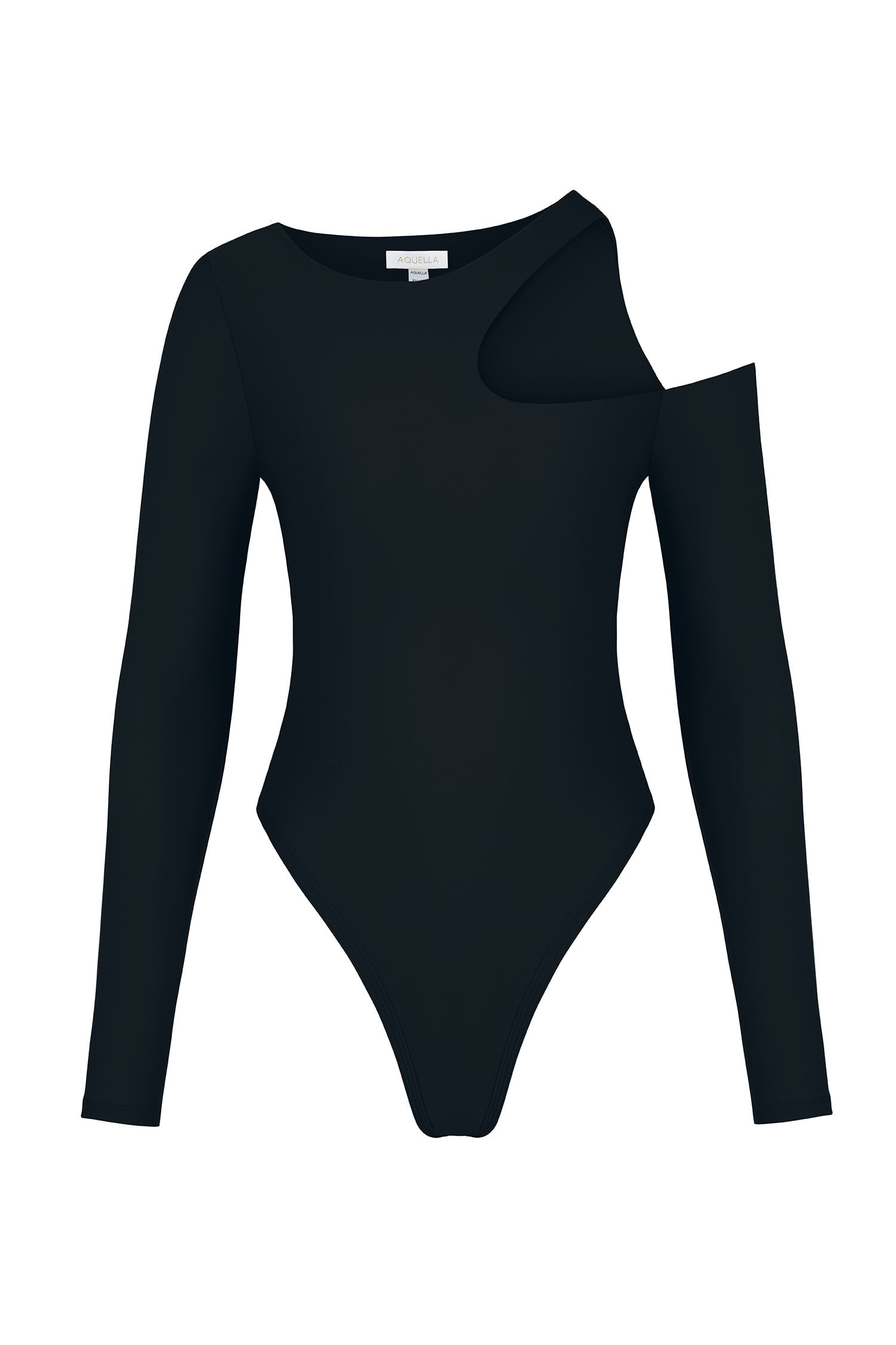 Asimetrik Siyah Bodysuit