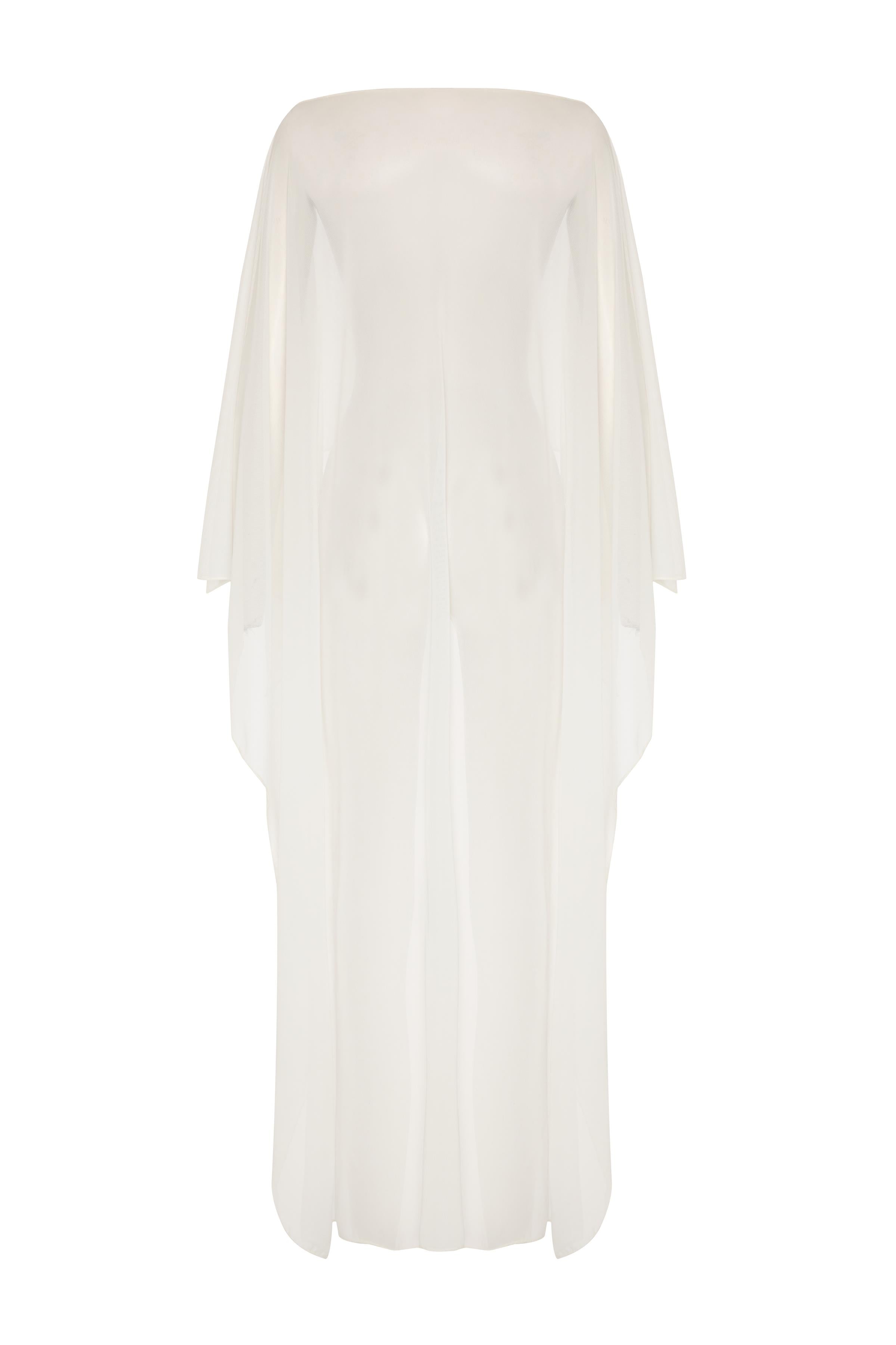 Beyaz Tül Kaftan