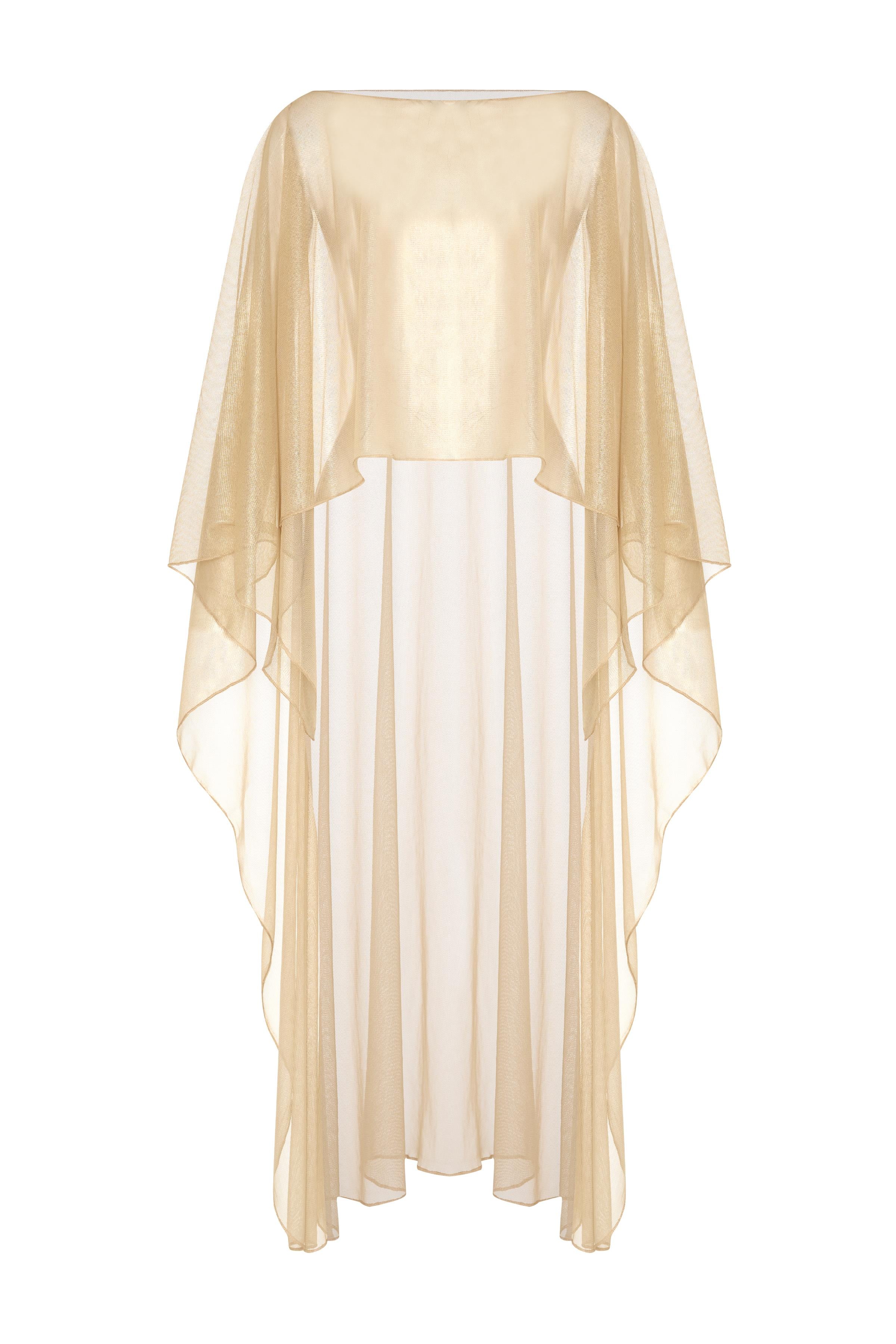Gold Tül Kaftan