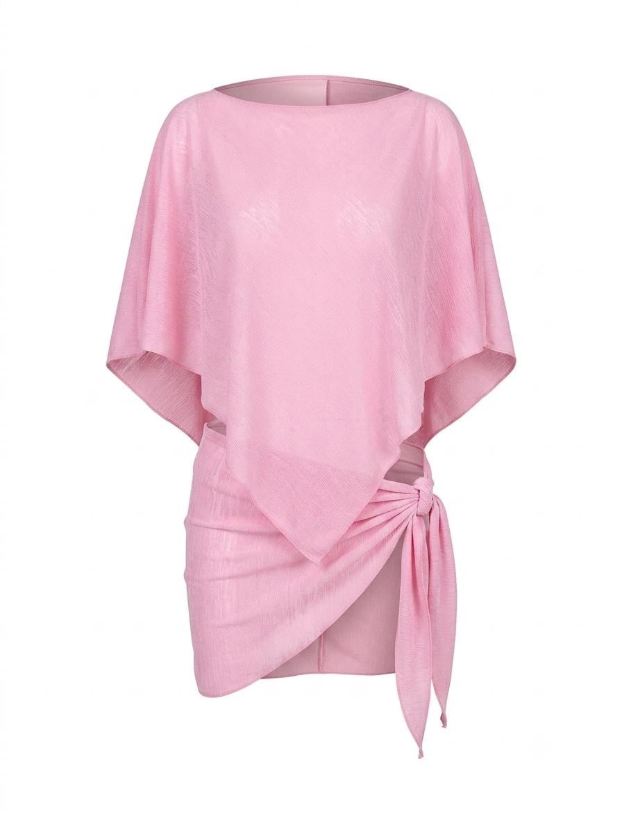 Pembe Keten Penye Panço Pareo Takım