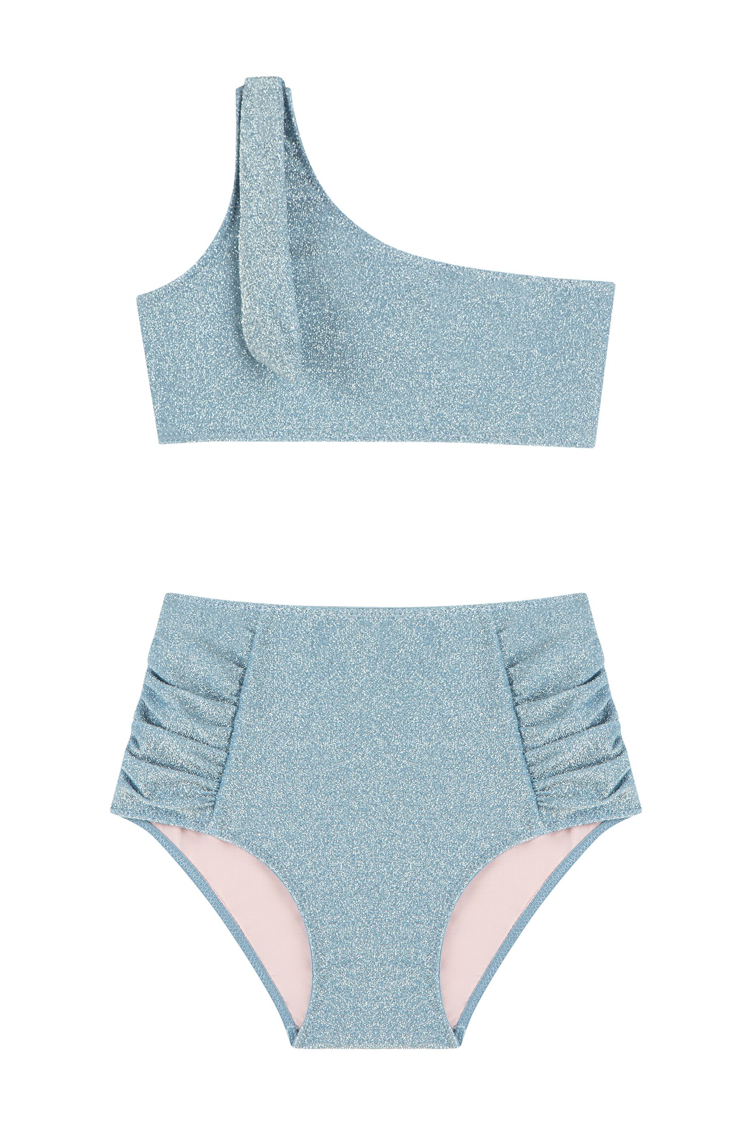 Asimetrik Lurex Bikini Takım