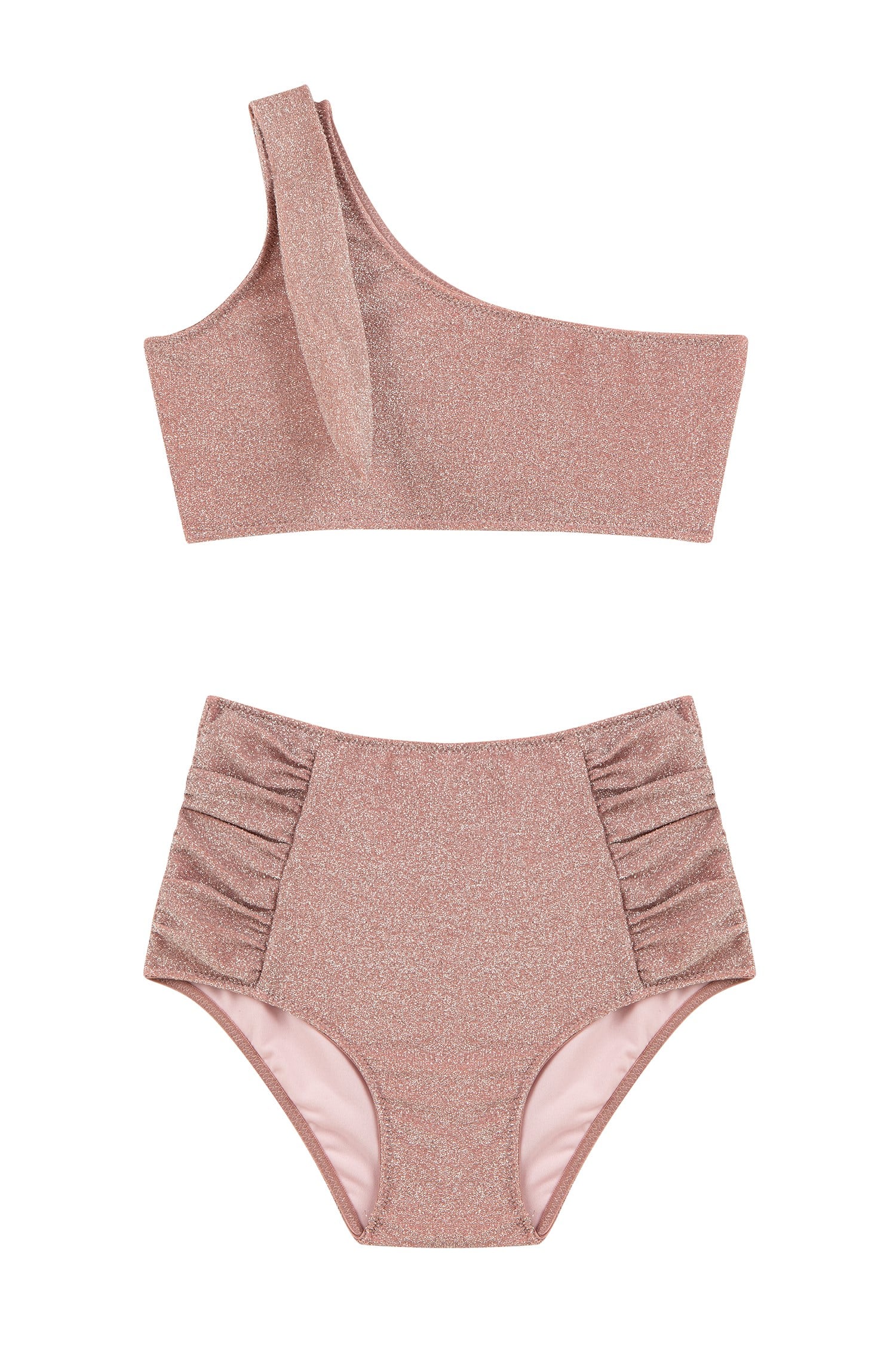 Asimetrik Lurex Bikini Takım