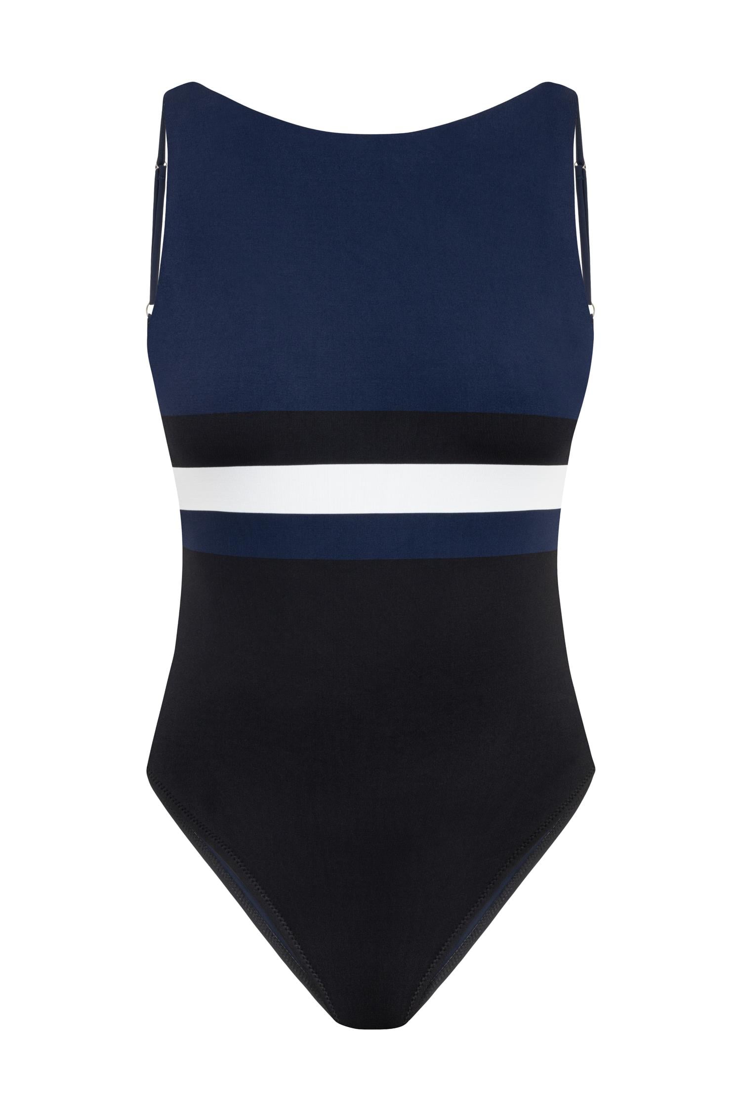 Halter Yaka Siyah Mayo