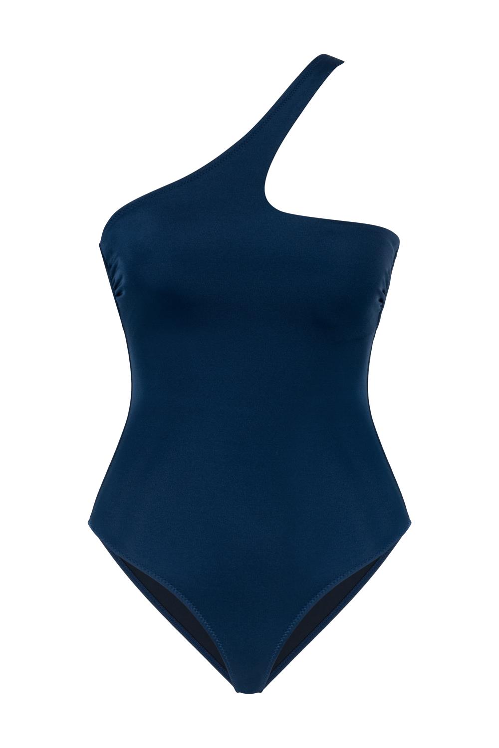 Tek Omuz Lacivert Mayo