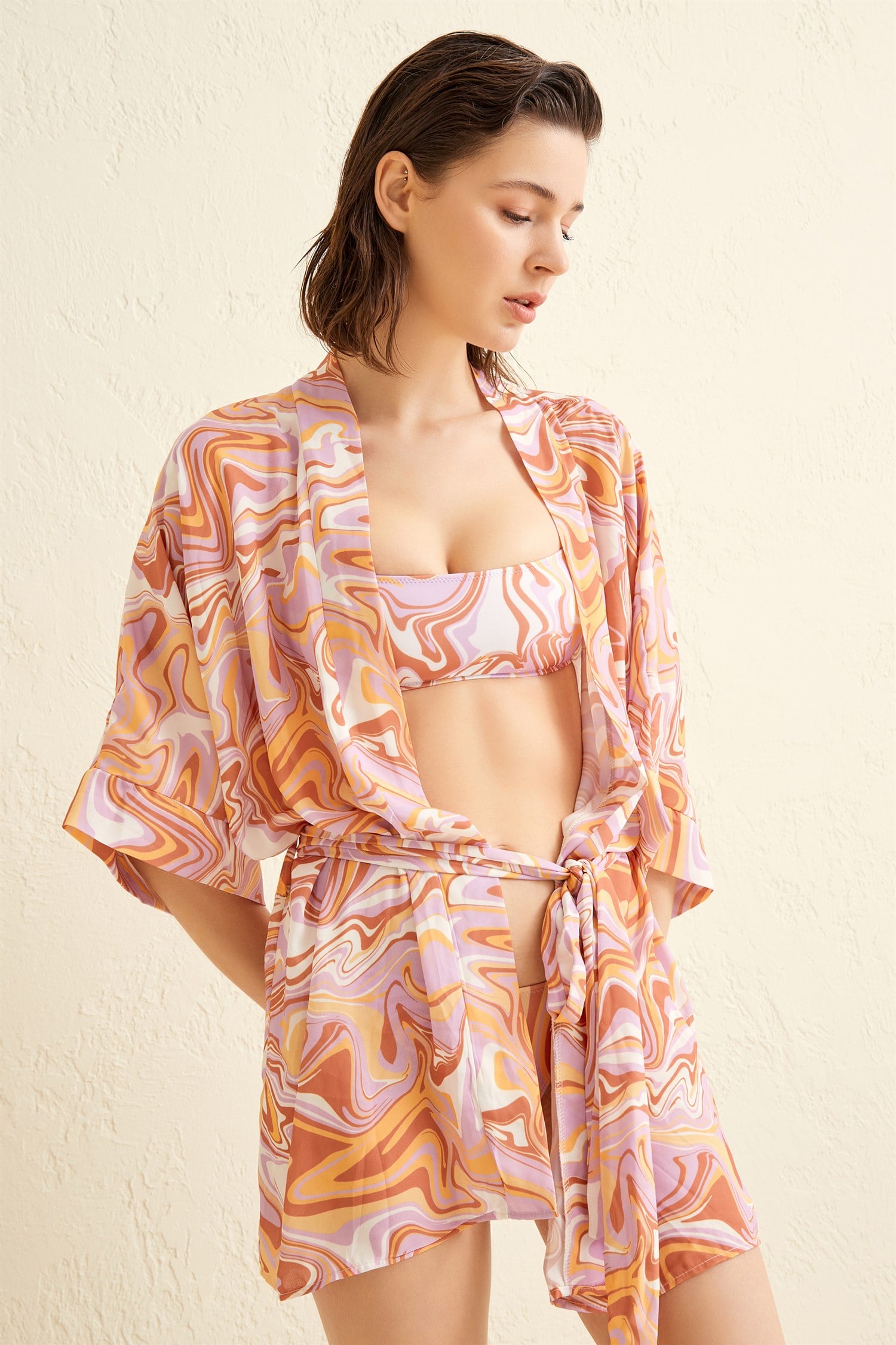 Çok Renkli Kimono 