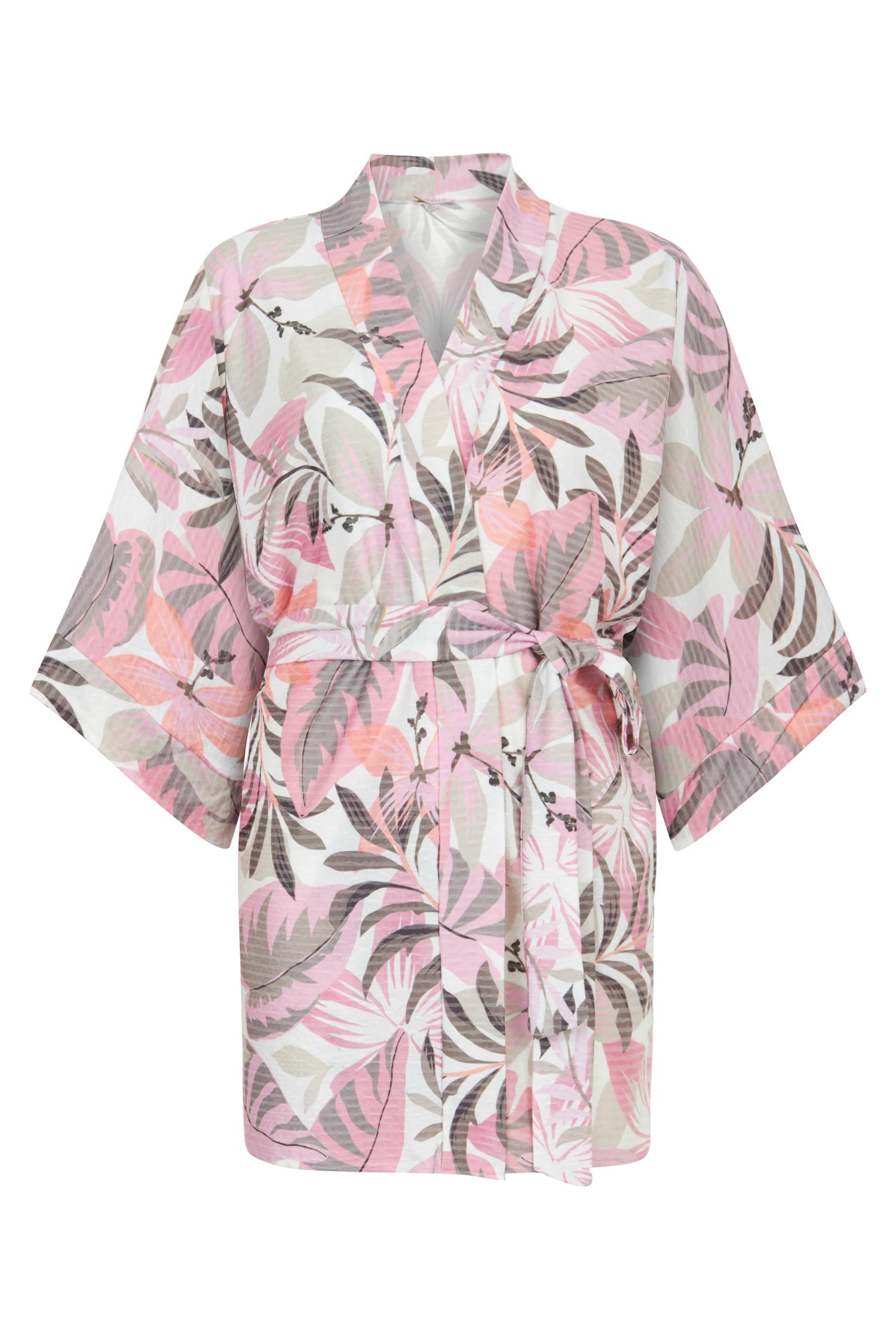 Desenli Kısa Kimono