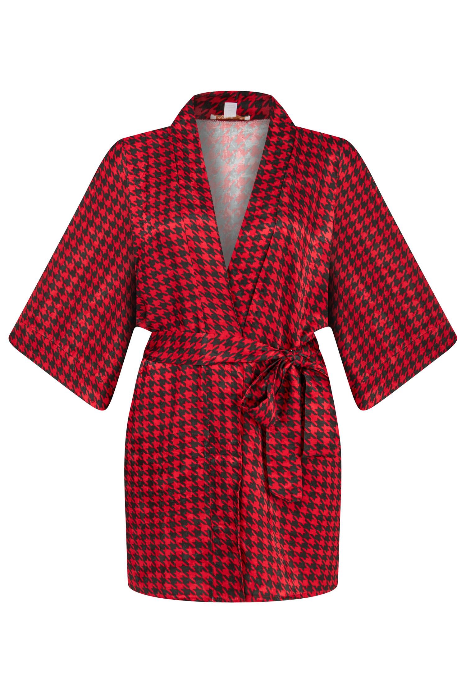 Desenli Kısa Kimono