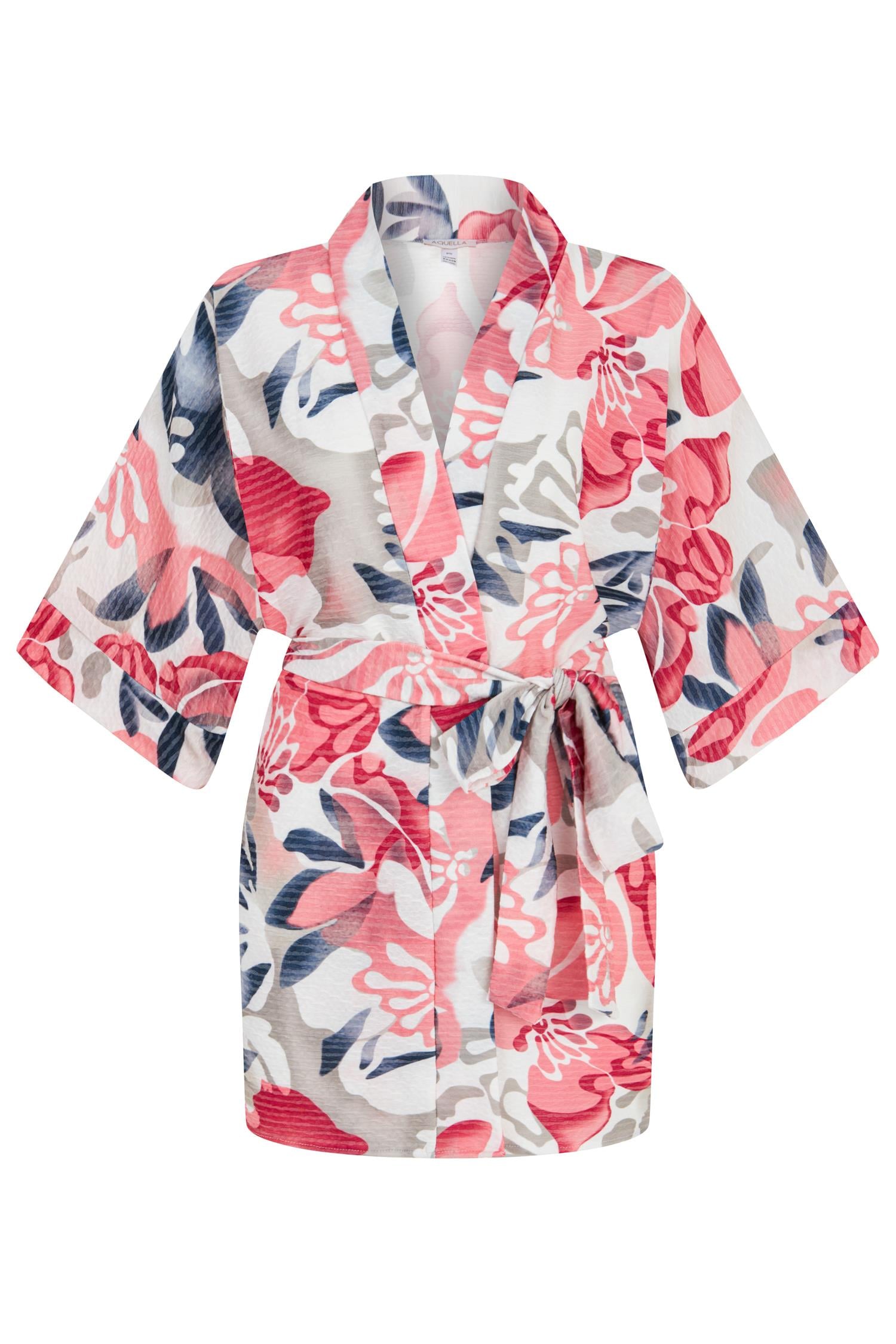 Desenli Kısa Kimono
