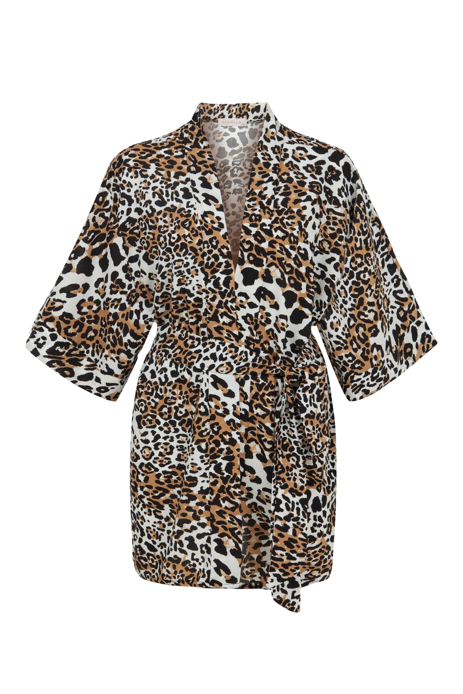 Leopar Desenli Kimono